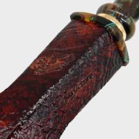 Neerup Structure Series gr 3 Sandblast Bent 9mm Filter Fishtail Pipe (NEER384)