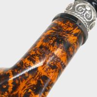 P Jeppesen Boutique gr 4 Smooth Bent Silver Fishtail Pipe (NEER405)