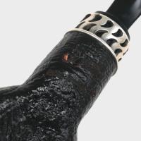 P Jeppesen Boutique gr 4 Smooth Bent Silver Fishtail Pipe (NEER406)