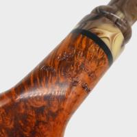 P Jeppesen IDA Handmade gr 5 Smooth Bent 9mm Filter Fishtail Pipe (NEER408)