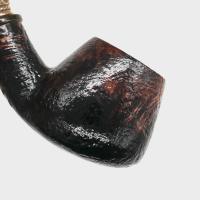 P Jeppesen Boutique gr 3 Rusticated Bronze 9mm Bent Fishtail Pipe (NEER411)