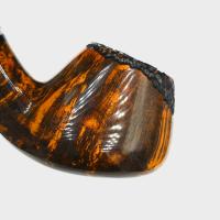 P Jeppesen IDA Handmade gr 3 Smooth Bent 9mm Filter Fishtail Pipe (NEER422)