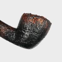 P Jeppesen IDA Handmade gr 3 Rusticated Bent 9mm Filter Fishtail Pipe (NEER423)