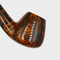 P Jeppesen IDA Handmade gr 3 Smooth Bent 9mm Filter Fishtail Pipe (NEER426)