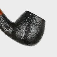 P Jeppesen IDA Handmade gr 3 Rusticated Bent 9mm Filter Fishtail Pipe (NEER427)