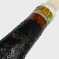 P Jeppesen IDA Handmade gr 3 Rusticated Bent 9mm Filter Fishtail Pipe (NEER427)