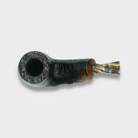 P Jeppesen IDA Handmade gr 3 Rusticated Bent 9mm Filter Fishtail Pipe (NEER429)