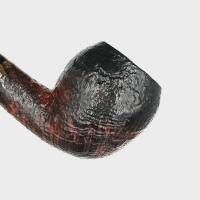 P Jeppesen IDA Handmade gr 3 Rusticated Bent 9mm Filter Fishtail Pipe (NEER431)