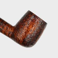 P Jeppesen IDA Handmade gr 3 Rusticated Straight 9mm Filter Fishtail Pipe (NEER432)