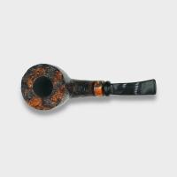 P Jeppesen IDA Handmade gr 3 Rusticated Bent 9mm Filter Fishtail Pipe (NEER433)