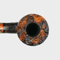 P Jeppesen IDA Handmade gr 3 Rusticated Bent 9mm Filter Fishtail Pipe (NEER433)