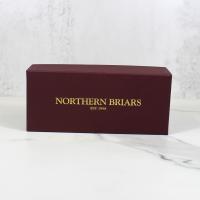Northern Briars Roxcut Regal 1/4 Bent Banded Billiard 9mm Fishtail Pipe (NB125)