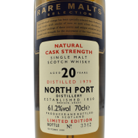 North Port 20 Year Old 1979 Rare Malts Whisky in Presentation Box - 61.2% 70cl - Bottle No 3342