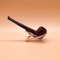 Orlik 3/4 OZ Briar Dental Straight Metal Filter Pipe (OR104)