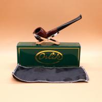 Orlik 3/4 OZ Briar Dental Straight Metal Filter Pipe (OR104)
