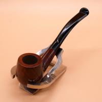 Orlik 3/4 OZ Briar Dental Bent Metal Filter Pipe (OR114)