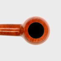 Orlik 3/4 OZ Orange Briar Straight Metal Filter Fishtail Pipe (OR118)