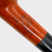 Orlik 3/4 OZ Orange Briar Straight Metal Filter Fishtail Pipe (OR118)