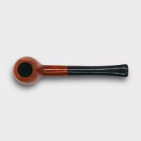 Orlik 3/4 OZ Orange Briar Straight Metal Filter Fishtail Pipe (OR124)