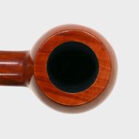 Orlik 3/4 OZ Orange Briar Straight Metal Filter Fishtail Pipe (OR124)