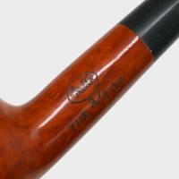Orlik 3/4 OZ Orange Briar Straight Metal Filter Fishtail Pipe (OR124)