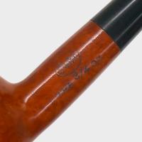 Orlik 3/4 OZ Orange Briar Straight Metal Filter Fishtail Pipe (OR125)