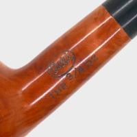 Orlik 3/4 OZ Orange Briar Straight Metal Filter Fishtail Pipe (OR128)