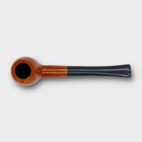 Orlik 3/4 OZ Orange Briar Straight Metal Filter Fishtail Pipe (OR130)