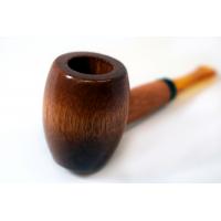 Ozark Mini Maple Missouri Meerschaum Amber Stem Pipe