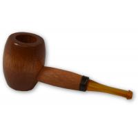 Ozark Mini Maple Missouri Meerschaum Amber Stem Pipe