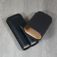 Davidoff Classic Leaf R-2 Cigar Case - 2 Cigars Robusto - Black