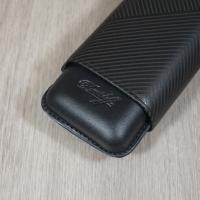 Davidoff Classic Leaf R-2 Cigar Case - 2 Cigars Robusto - Black