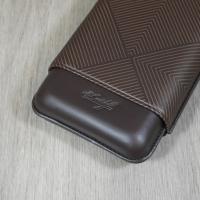 Davidoff Classic Essentials Leaf Cigar Case - 3 Cigars - Brown