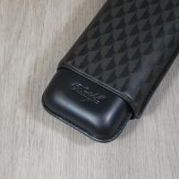Davidoff Essentials Curing Cigar Case - 2 Cigars RG 60 - Black