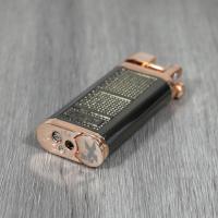 Xikar Pipeline Pipe Lighter - Black & Rose Gold