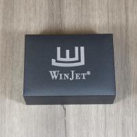 Winjet Soft Flame Flint Pipe Lighter - Silver Check Pattern
