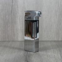 Winjet Soft Flame Flint Pipe Lighter - Silver Lines