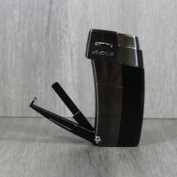 Xikar Resource II Pipe Lighter - Black & Gunmetal Trim