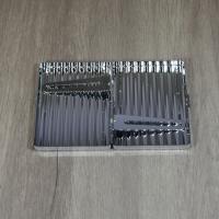 Metal Silver Ribbed Design Cigarette Case - Fits Up To 18 Superking Cigarettes