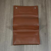 Artamis Leather Roll Up Pouch - Tan