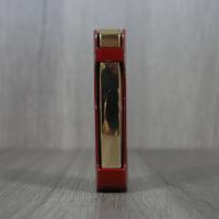 Honest Newton Single Jet Flame Cigar Lighter - Red & Gold (HON184)