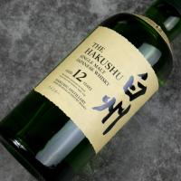 Hakushu 12 Year Old Single Japanese Malt Whisky - 70cl 43%