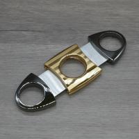 Gunmetal and Gold Cigar Cutter - 56 Ring gauge
