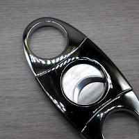 Chrome and Gunmetal Cigar Cutter - 56 Ring Gauge