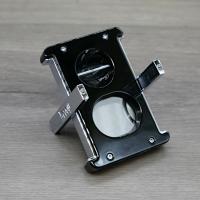 Two in One Twin Blade Cigar Cutter with Swivel Stand - 58 Ring Gauge