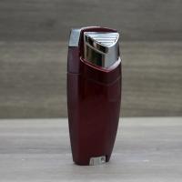 Lotus 2740 Double Jet Cigar Lighter - Metallic Red & Chrome