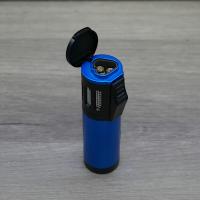 Volcan-Fire Trifecta Triple Jet Flame Cigar Lighter - Blue