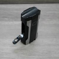 Winjet 3 in 1 Torch Cigar Lighter with Punch and Rest - Black & Chrome