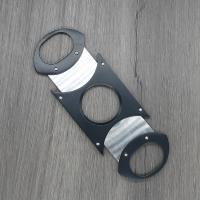 Matte Black Twin Blade Cigar Cutter - 64 Ring Gauge