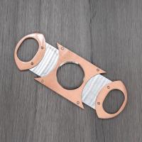 Rose Gold Twin Blade Cigar Cutter - 64 Ring Gauge